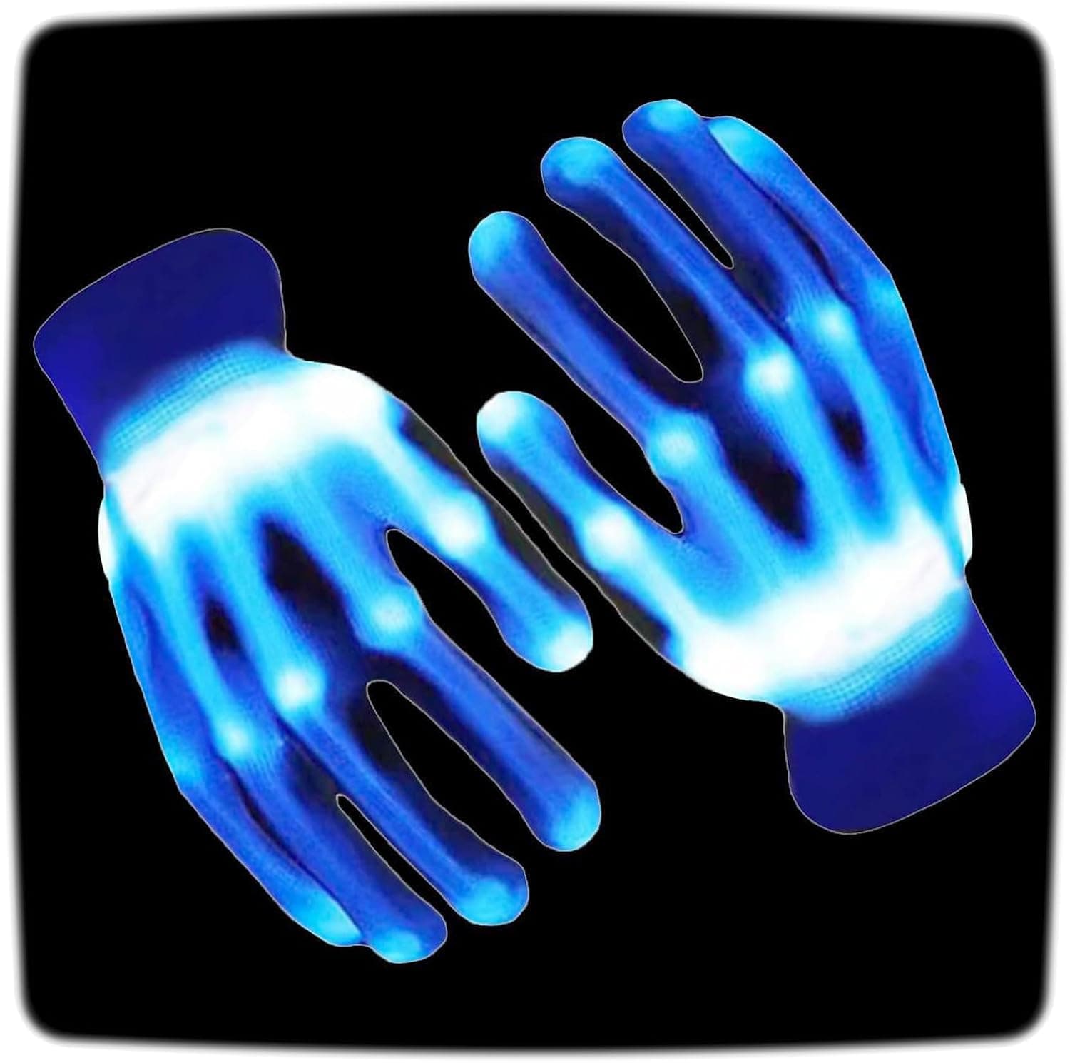 UWEIDOIT LED Gloves, Flash Finger Lights - 3 Colors, 10 Modes, Glowing Christmas Costume, Clubbing Party Favors & Toys for Boys & Girls