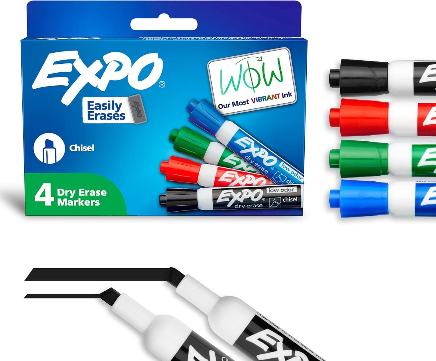 EXPO Low-Odor Dry Erase Markers