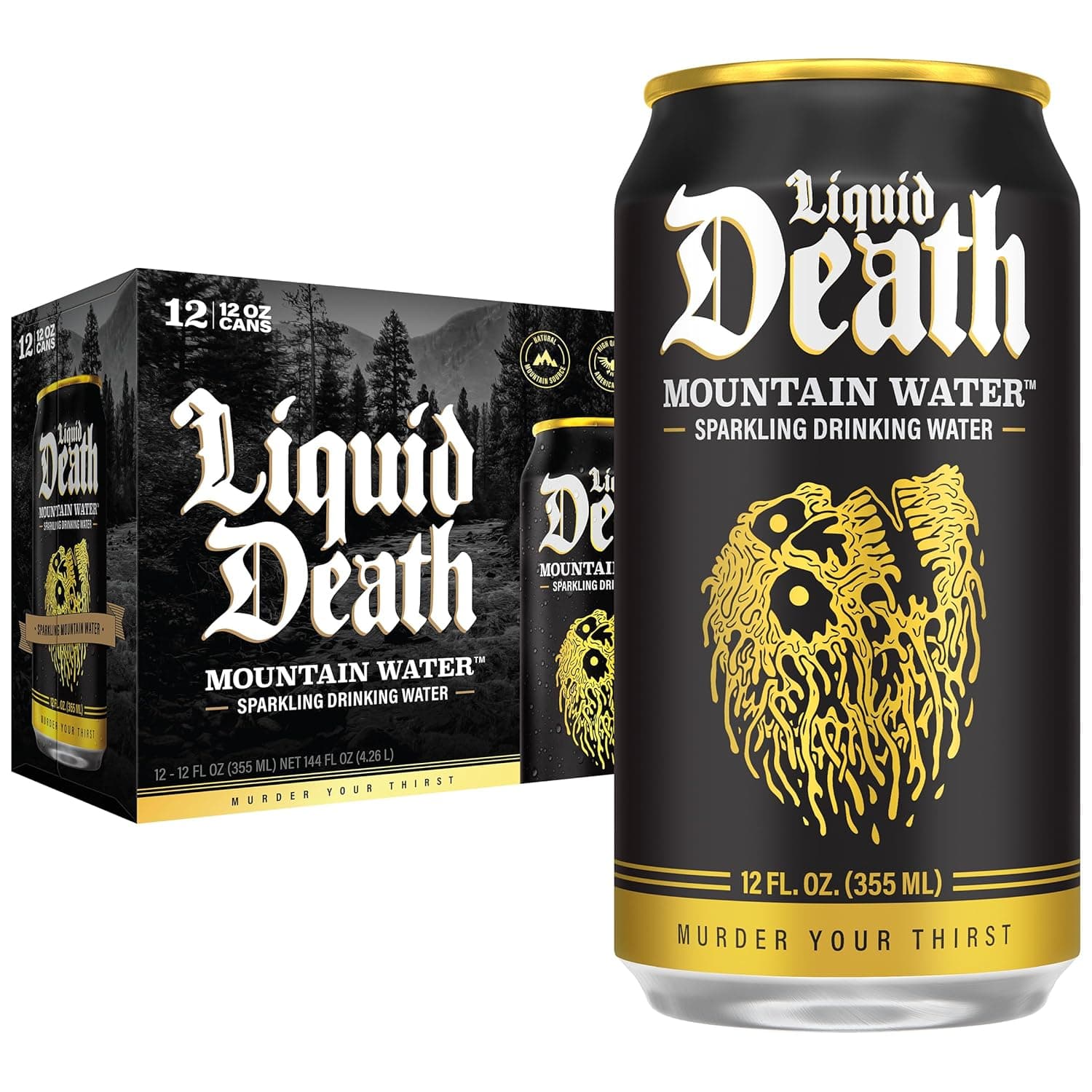 Liquid Death Sparkling Water (12 Pack)