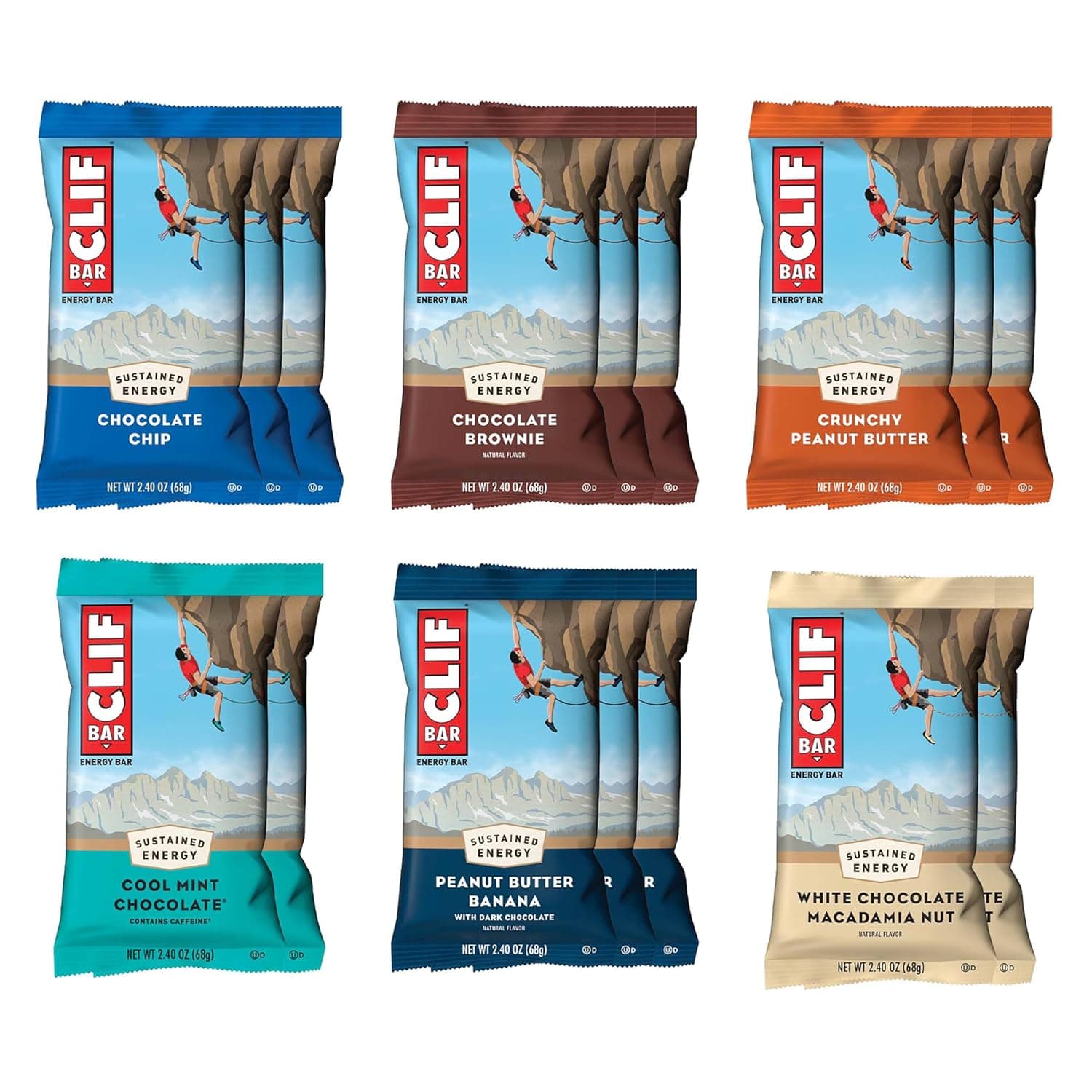 CLIF BAR Energy Bars (Variety Pack)