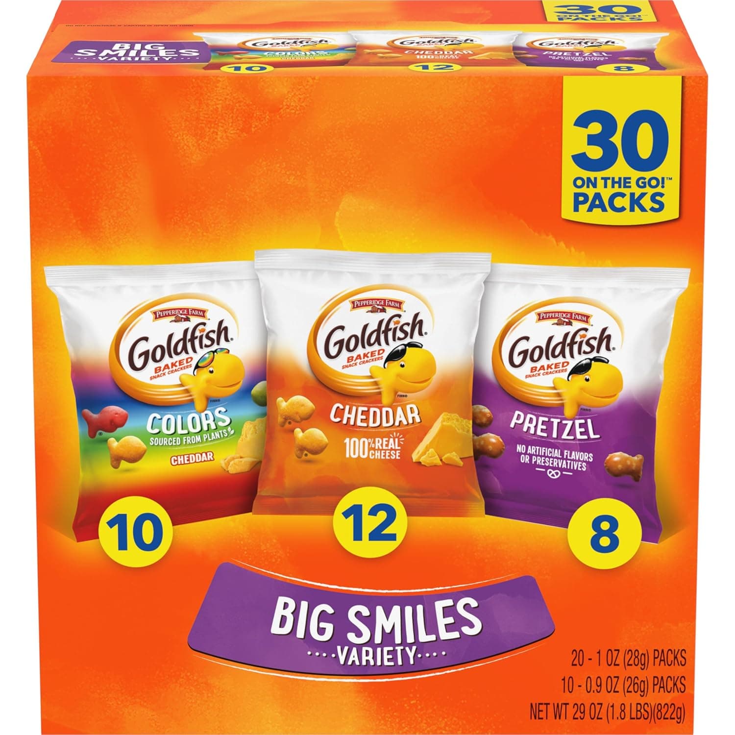 Goldfish Crackers (Variety Pack, 30ct)